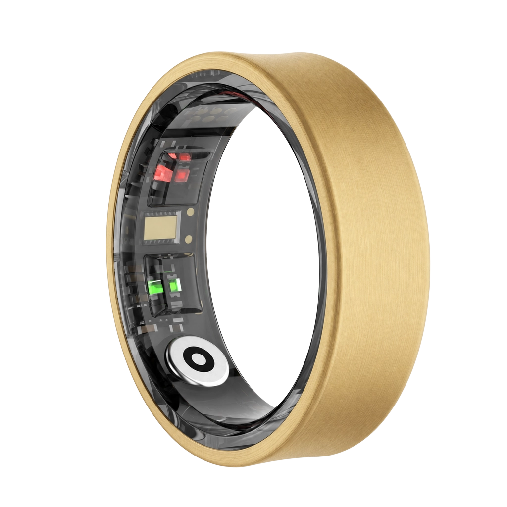 Inel inteligent ViraProH K3 Gold Matte din titan